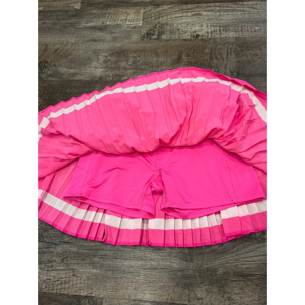Juicy Couture Sport Pink Pleated Tennis Skort and Sports Bra Set JC257258S L - Picture 4 of 6